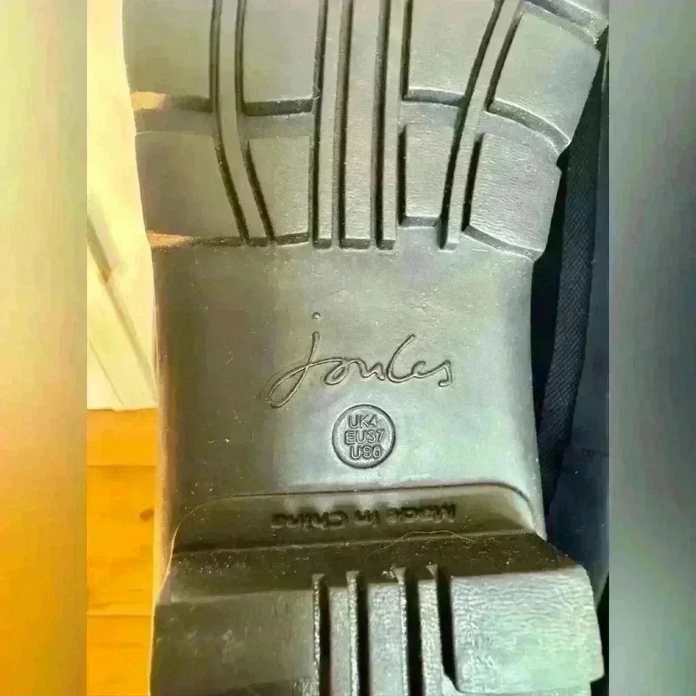 Joules welly women’s tall rain boots NWT dark purple US size 6 - Picture 7 of 12